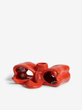 Bougeoir noeud rouge - &klevering rouge